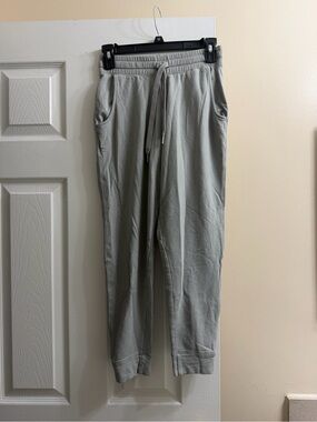 Light Gray Drawstring Jogger Pants